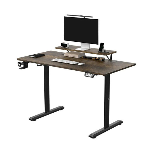 Письмовий стіл Ultradesk HIGHLANDER 120 см з регульованою висотою, коричневий
