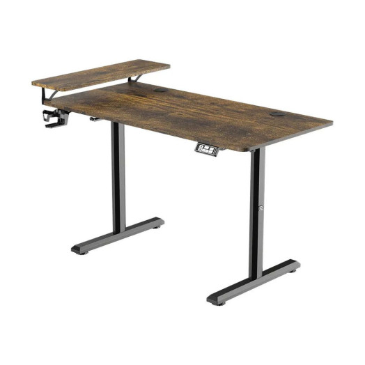 Письмовий стіл Ultradesk HIGHLANDER 120 см з регульованою висотою, коричневий