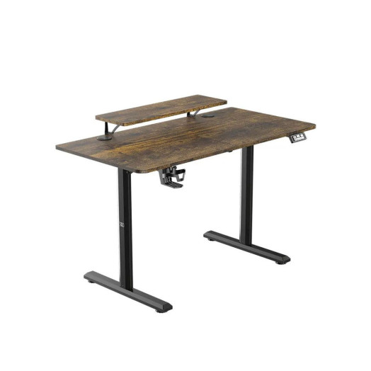 Письмовий стіл Ultradesk HIGHLANDER 120 см з регульованою висотою, коричневий