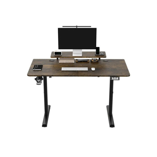 Письмовий стіл Ultradesk HIGHLANDER 120 см з регульованою висотою, коричневий