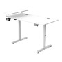 Стіл Ultradesk HIGHLANDER 120 см з регульованою висотою, білий