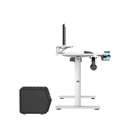 Стіл Ultradesk HIGHLANDER 120 см з регульованою висотою, білий