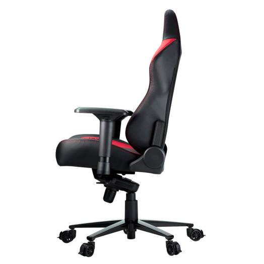 Ігрове крісло HyperX RUBY до 150 кг з чорної та червоної екошкіри