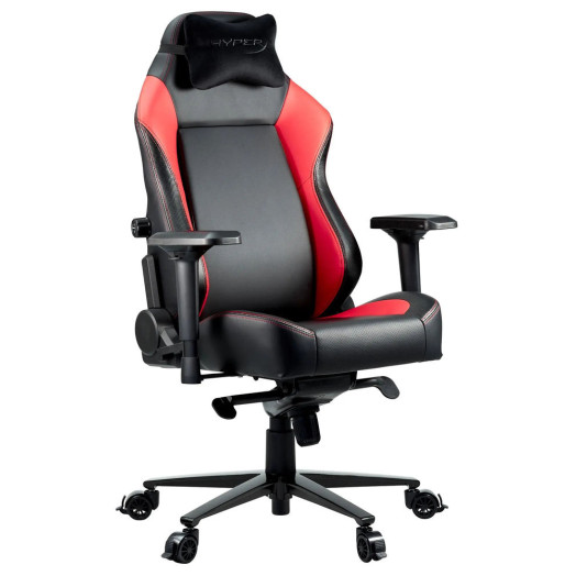 Ігрове крісло HyperX RUBY до 150 кг з чорної та червоної екошкіри