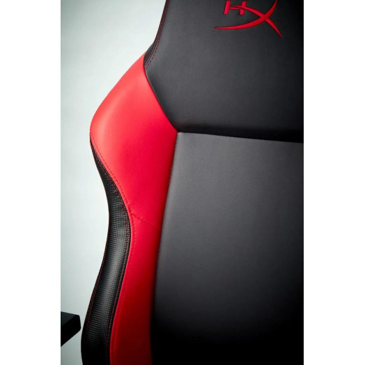 Ігрове крісло HyperX RUBY до 150 кг з чорної та червоної екошкіри