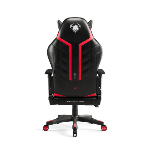 Крісло Diablo Chairs X-Ray 2.0 King Size Gaming Chair до 160 кг ЕКО шкіра чорно-червоний