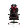 Ігрове крісло Diablo Chairs X-Ray 2.0 нормального розміру до 136 кг з екошкіри чорно-червоне