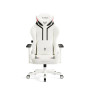 Ігрове крісло Diablo Chairs X-Ray 2.0 нормального розміру до 136 кг з екошкіри чорно-біле