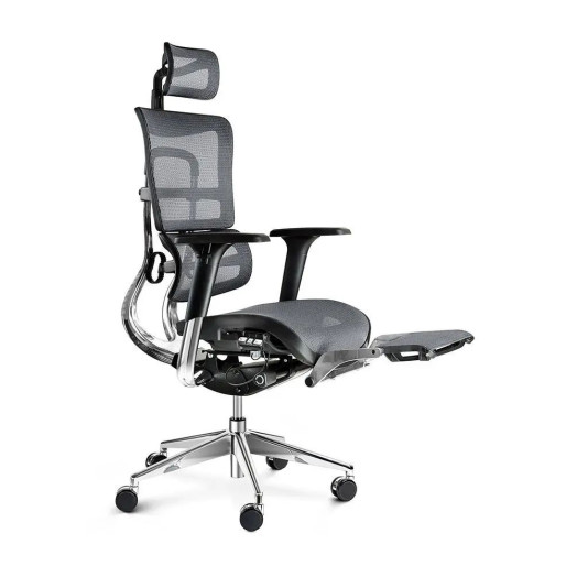 Diablo Chairs V-Master Офісне крісло нормального розміру до 200 кг Тканина чорно-сіра