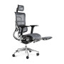 Diablo Chairs V-Master Офісне крісло нормального розміру до 200 кг Тканина чорно-сіра