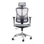 Diablo Chairs V-Basic Офісне крісло нормального розміру до 150 кг Тканина чорно-сіра