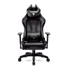 Ігрове крісло Diablo Chairs X-Horn 2.0 нормального розміру до 160 кг з екошкіри, чорний