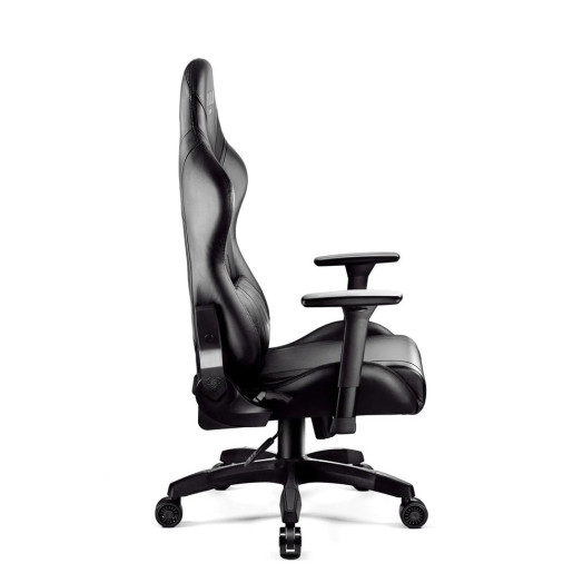 Ігрове крісло Diablo Chairs X-Horn 2.0 нормального розміру до 160 кг з екошкіри, чорний
