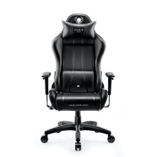 Ігрове крісло Diablo Chairs X-One 2.0 нормального розміру до 136 кг з еко-шкіри, чорного кольору