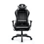 Ігрове крісло Diablo Chairs X-One 2.0 нормального розміру до 136 кг з еко-шкіри, чорного кольору