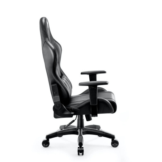 Ігрове крісло Diablo Chairs X-One 2.0 нормального розміру до 136 кг з еко-шкіри, чорного кольору