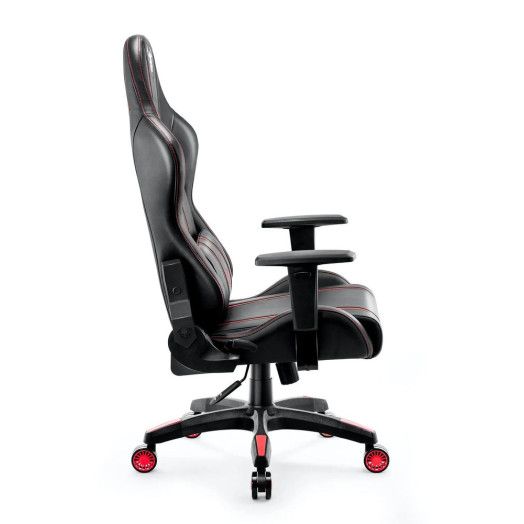 Ігрове крісло Diablo Chairs X-One 2.0 King Size до 160 кг з еко-шкіри чорно-червоного кольору