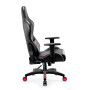Ігрове крісло Diablo Chairs X-One 2.0 King Size до 160 кг з еко-шкіри чорно-червоного кольору