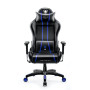 Ігрове крісло Diablo Chairs X-One 2.0 нормального розміру до 136 кг з еко-шкіри, чорно-синій