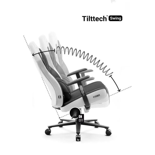 Diablo Chairs X-Gamer 2.0 Ігрове крісло нормального розміру до 150 кг ЕКО шкіра білосніжна