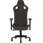 Ігрове крісло Corsair T3 Rush Тканина темно-сіра вагою до 120 кг