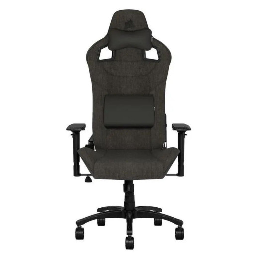 Ігрове крісло Corsair T3 Rush Тканина темно-сіра вагою до 120 кг