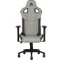 Ігрове крісло Corsair T3 Rush до 120 кг. Тканина світло-сіра