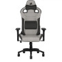 Ігрове крісло Corsair T3 Rush до 120 кг. Тканина світло-сіра