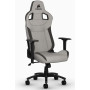 Ігрове крісло Corsair T3 Rush до 120 кг. Тканина світло-сіра