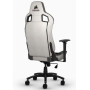Ігрове крісло Corsair T3 Rush до 120 кг. Тканина світло-сіра