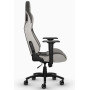 Ігрове крісло Corsair T3 Rush до 120 кг. Тканина світло-сіра