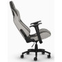Ігрове крісло Corsair T3 Rush до 120 кг. Тканина світло-сіра