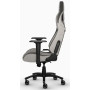 Ігрове крісло Corsair T3 Rush до 120 кг. Тканина світло-сіра