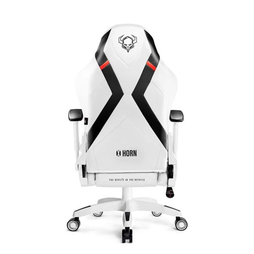 Diablo Chairs X-Horn 2.0 Ігрове крісло нормального розміру до 160 кг з екошкіри чорно-біле