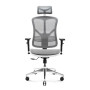 Diablo Chairs V-Basic Офісне крісло нормального розміру до 150 кг Тканина біло-сіра