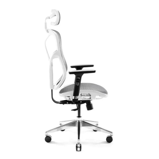Diablo Chairs V-Basic Офісне крісло нормального розміру до 150 кг Тканина біло-сіра