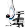 Diablo Chairs V-Basic Офісне крісло нормального розміру до 150 кг Тканина біло-сіра
