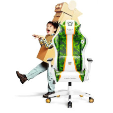 Diablo Chairs X-One 2.0 Craft Kids Size Крісло Для дітей до 160 кг ECO Leather Fabric White-green