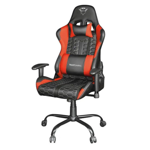 Ігрове крісло Trust GXT 708R Resto до 150 кг, шкіра ECO Red