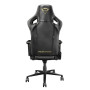 Ігрове крісло Trust GXT 712 Resto Pro до 150 кг з екологічно чистої шкіри чорно-золотистого кольору