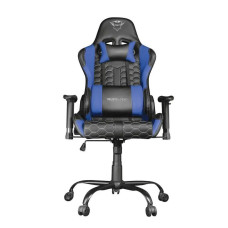 Ігрове крісло Trust GXT 708B Resto до 150 кг з еко-шкіри синього кольору