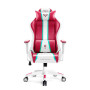 Ігрове крісло Diablo Chairs X-One 2.0 нормального розміру до 136 кг, білий і червоний