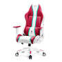 Ігрове крісло Diablo Chairs X-One 2.0 King Size Candy Rose до 160 кг ЕКО шкіра білий і червоний