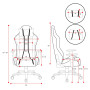 Diablo Chairs X-One 2.0 Normal Size Electric Yellow Gaming Chair до 136 кг ECO Leather Fabric Yellow-Black