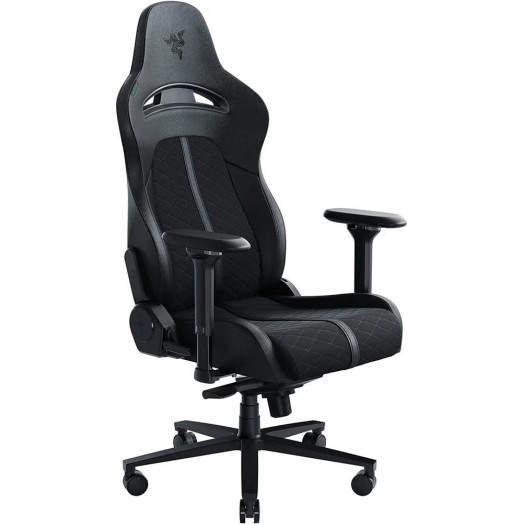 Ігрове крісло Razer Enki до 136 кг з екошкіри чорного кольору
