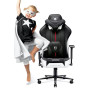 Diablo Chairs X-Player 2.0 Kids Size Крісло Для дітей до 120 кг ECO Leather Fabric Black and white
