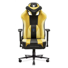 Ігрове крісло Diablo Chairs X-Player 2.0 King Size до 160 кг ЕКО-шкіра Темно-соняшникова тканина