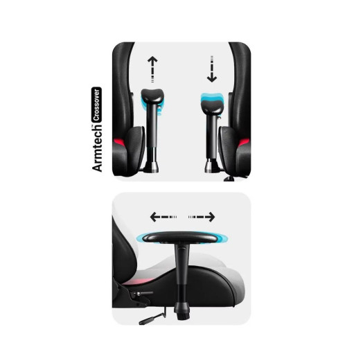 Diablo Chairs X-Starter Gaming Chair до 120 кг Тканина чорно-червона
