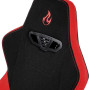 Ігрове крісло Nitro Concepts S300 Inferno Red до 135 кг. Тканина чорно-червона