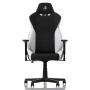 Ігрове крісло Nitro Concepts S300 Radiant White до 135 кг, чорно-біла тканина